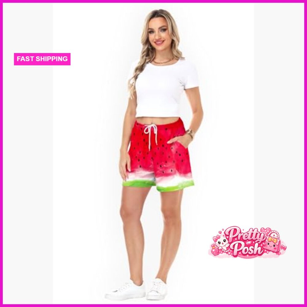 Polyester Blend Checkered Shorts With Pockets Ela… - image 6